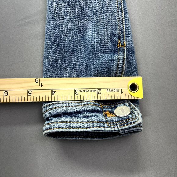 Anthropologie Pilcro and the Letterpress Denim Trucker Jacket Sz XSP - Picture 8 of 14